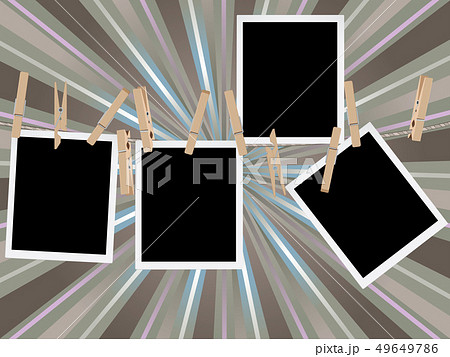 Photo Frames on Rope Photo Frames on Rope 49649786