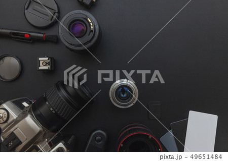Photographer workplace with dslr camera system, Photographer workplace with dslr camera system, 49651484