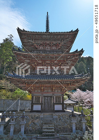 【壷阪寺 三重塔】 奈良県高市郡高取町壷阪 49651718