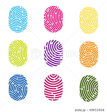 Creative illustration of fingerprint. Art design finger print. Security crime sign. Abstract concept Creative illustration of fingerprint. Art design finger print. Security crime sign. Abstract concept 49652608