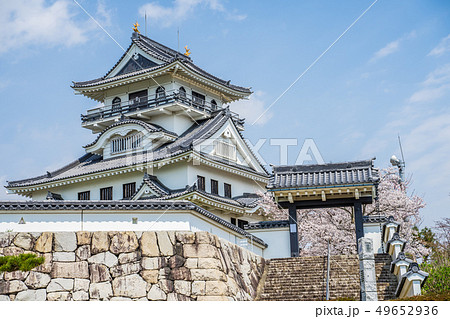 桜が満開の河原城 桜が満開の河原城 49652936