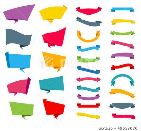 Creative illustration of representing label stickers banners tag set collection isolated on 49653070