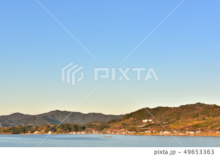 晴天　朝の奥浜名湖 49653363
