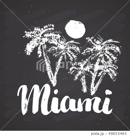 Miami Calligraphy lettering handwritten sign Miami Calligraphy lettering handwritten sign 49653463