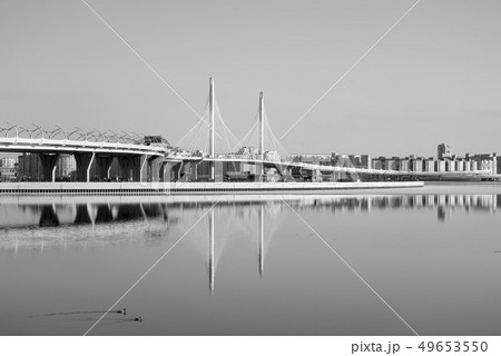 Gulf of finland and Cable bridge in Saint 49653550