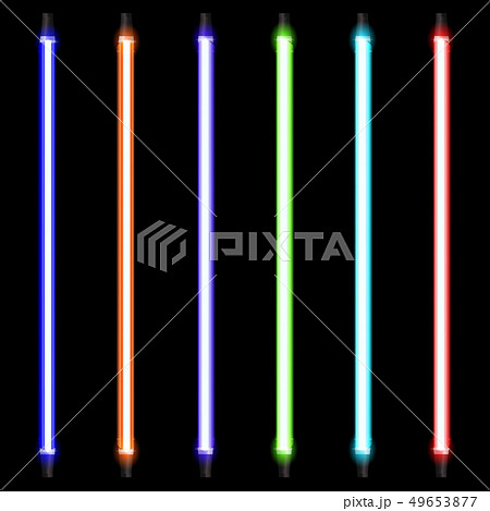 Creative illustration of neon lamp sign. Art design isolated bulb banner. Abstract concept graphic 49653877