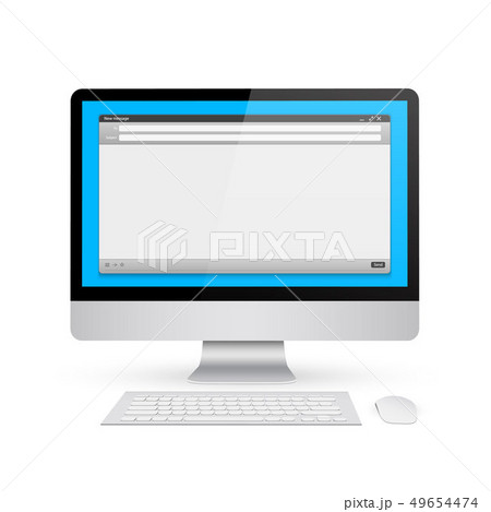 Creative illustration of email message interface with send form isolated on background. Art design E 49654474