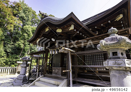 広島県福山市　福山城公園　備後護国神社　拝殿 49656142