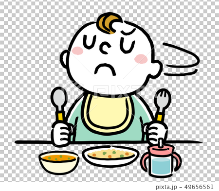 ご飯を食べない赤ちゃん 49656561