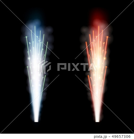 Creative illustration of firework fountain of sparks salute isolated on background. Art design Creative illustration of firework fountain of sparks salute isolated on background. Art design 49657306