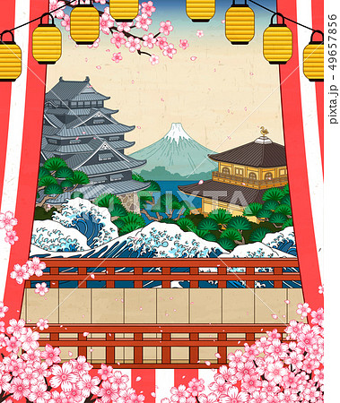 Japanese historic scenery 49657856