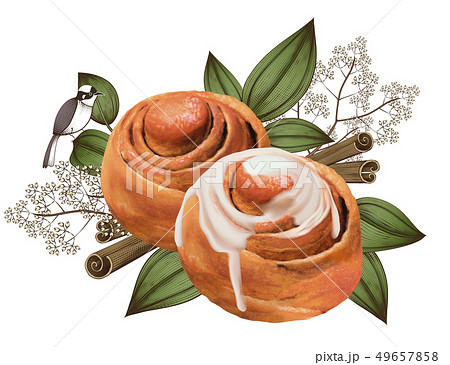 Cinnamon rolls with condensed milk Cinnamon rolls with condensed milk 49657858