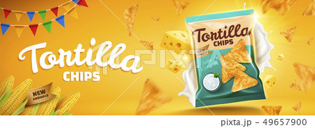Delicious tortilla chips banner ads 49657900