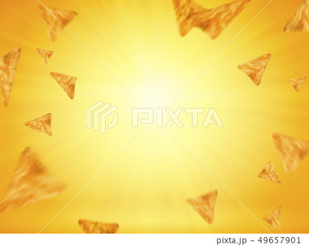 Tortilla chips background Tortilla chips background 49657901