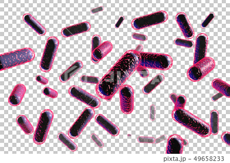 Permeable material of E. coli (computer graphic) Permeable material of E. coli (computer graphic) 49658233