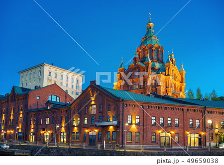Uspenski Cathedral at night, Helsinki 49659038