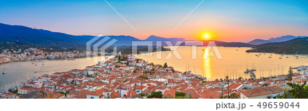Sunset in Greece, Poros 49659044