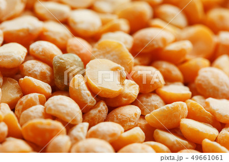 Background texture of pea porridge golden color in 49661061