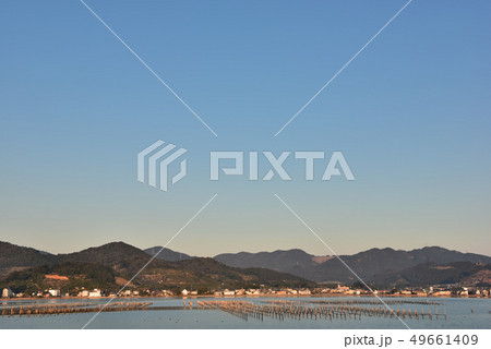 晴天　朝の奥浜名湖 49661409