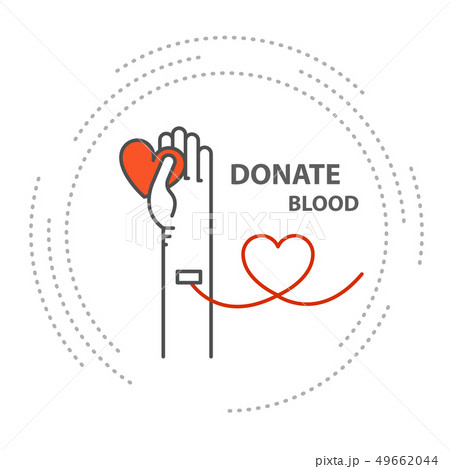 Donate blood - hand with tube in vein, blood donor 49662044