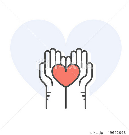 giving hands heart