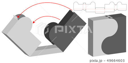 Box packaging die cut template design. 3d mock-up 49664603