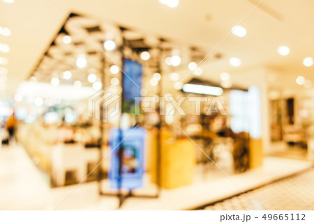 Abstract blur shopping mall interior of department store 49665112
