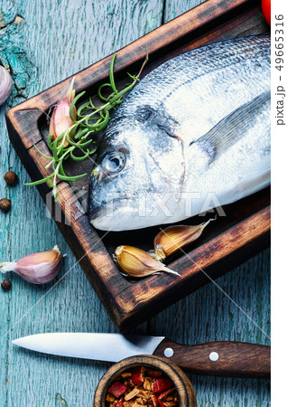 Fresh raw fish Fresh raw fish 49665316