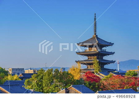 京都 秋の八坂の塔(法観寺) 京都 秋の八坂の塔(法観寺) 49668928