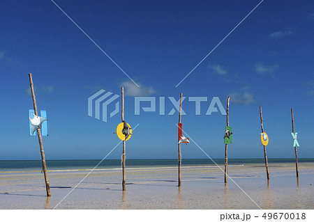 Holbox Island pier palapa sunset beach in Mexico Quintana roo 49670018