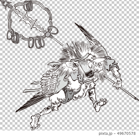 浮世絵 妖怪 その17 白黒 浮世絵 妖怪 その17 白黒 49670578