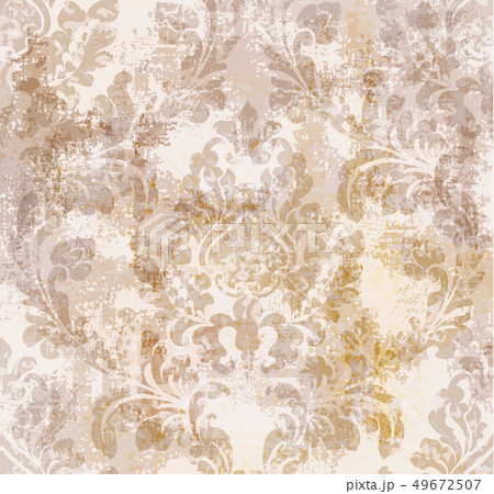 Royal Baroque texture pattern Vector. Floral 49672507