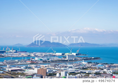 丸亀市沿岸と瀬戸内海　（香川県丸亀市） 49674074