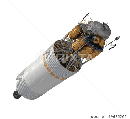 Crew Exploration Vehicle Isolated On White Background Crew Exploration Vehicle Isolated On White Background 49676265