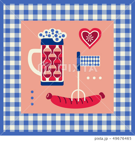 Hand drawn Oktoberfest design element 49676465