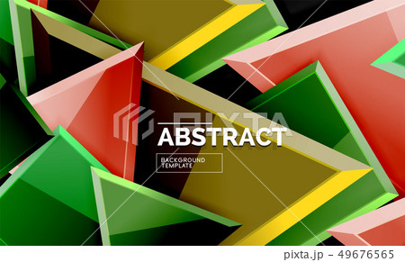 Glossy squares and triangles geometric backgrounds Glossy squares and triangles geometric backgrounds 49676565