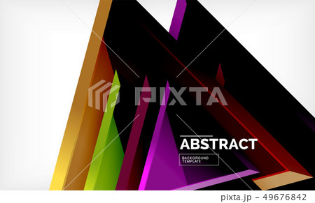 Triangular low poly background design, Triangular low poly background design, 49676842