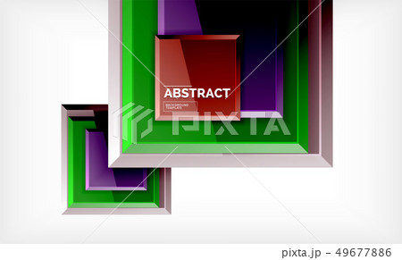 Square geometrical background 49677886