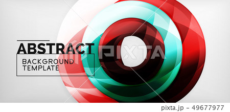 Glossy circles geometric background Glossy circles geometric background 49677977