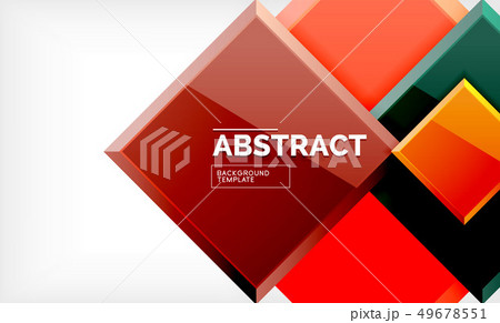 Square geometric background 49678551
