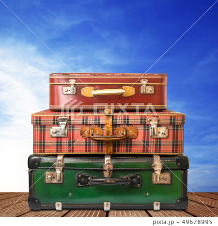 bags on a sky background 49678995