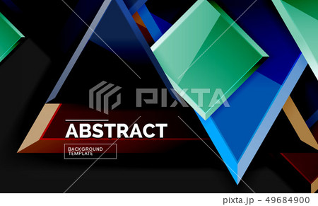 Squares and triangles geometrical background Squares and triangles geometrical background 49684900