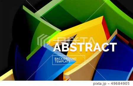 Squares and triangles geometrical background Squares and triangles geometrical background 49684905