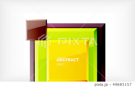 Geometric abstract background, modern square 49685157