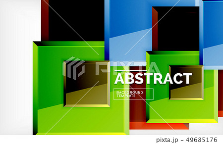 Square geometric background Square geometric background 49685176