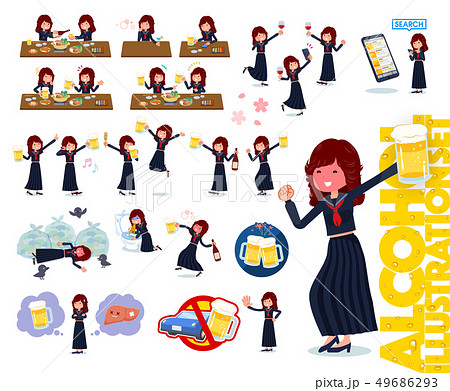 flat type Bad student girl_alcohol.eps 49686293