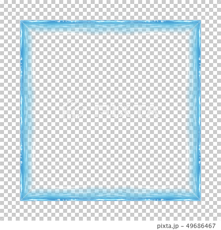 Blue water squareframe. Element for design 49686467