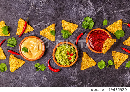 Mexican food background Mexican food background 49686920