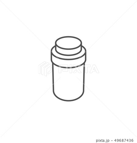 Pills Bottle Vector Icon 49687436