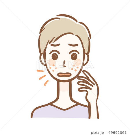 ニキビ　男性　上半身 49692061